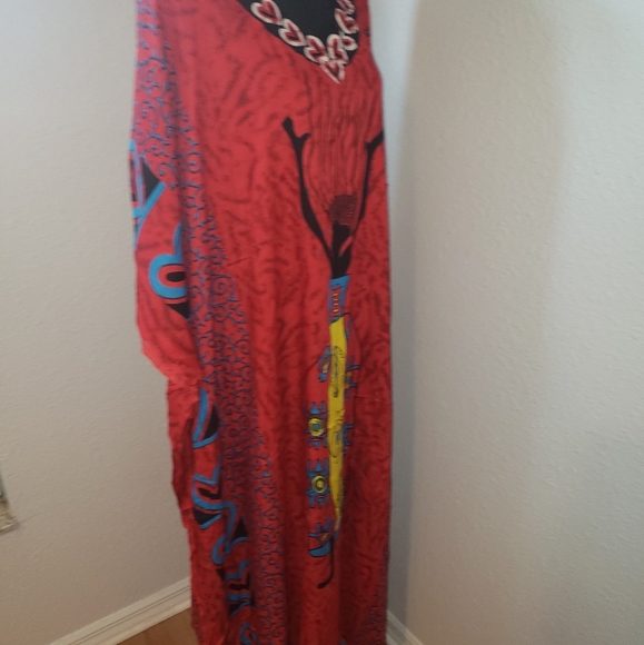 Just In: New/NWT African Woman Red Kaftan Abaya - Picture 11 of 13